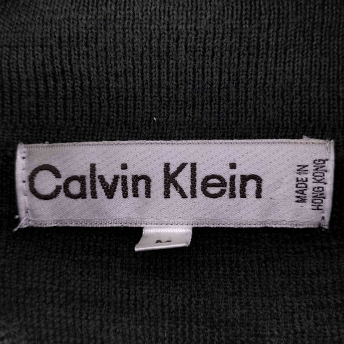 カルバンクライン CALVIN KLEIN 刺繍ロゴ ニットポロシャツ メンズ JPN:M