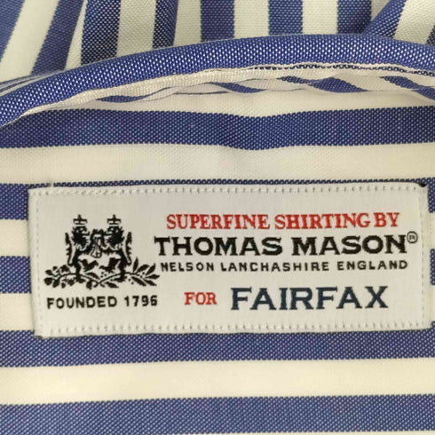 トーマスメイソンフォーフェアファクス THOMAS MASON for FAIRFAX ストライプ L/S BD シャツ メンズ 16/41