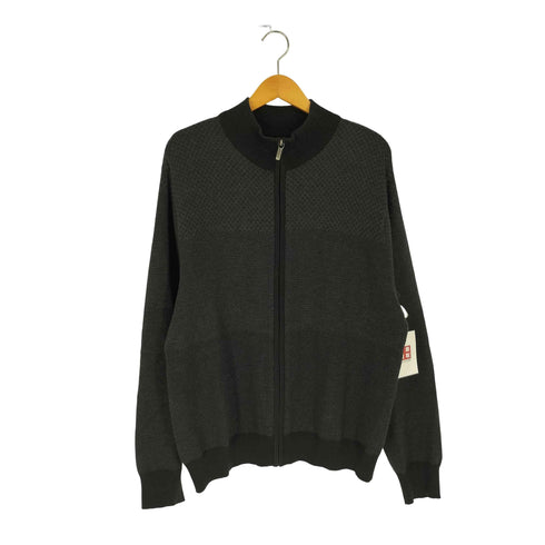 ペリーエリス PERRY ELLIS コットンアクリル ジップカーディガン メンズ import:XL