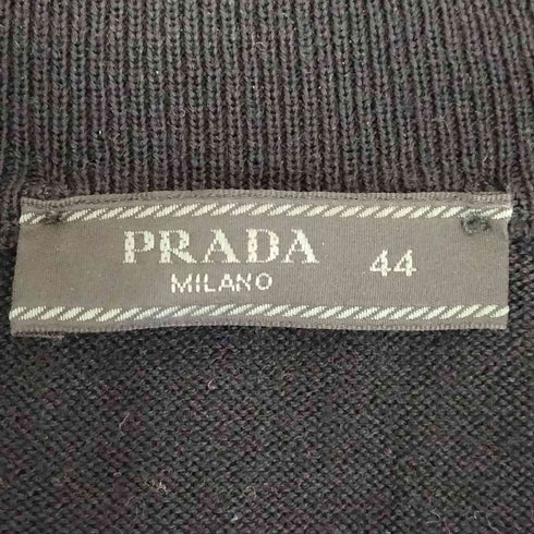 プラダ PRADA MADE IN ITALY ウール100% ドライバーズニット メンズ 44