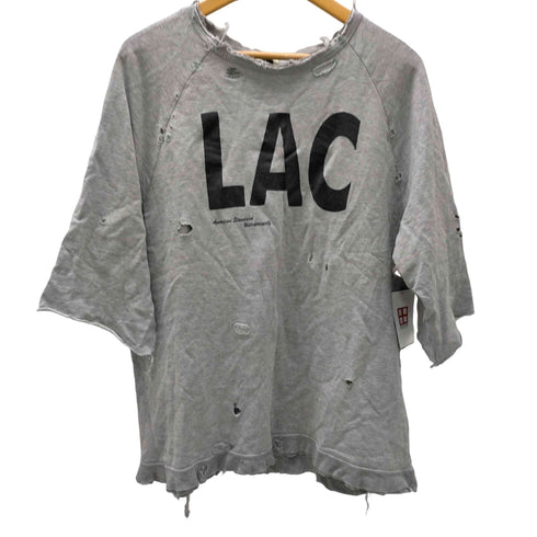 ボヘミアンズ BOHEMIANS LAC プリント ダメージ クラッシュ タタキ カットオフ カスタム S/S ラグラン Tシャツ 襤褸 ボロ メンズ JPN:3
