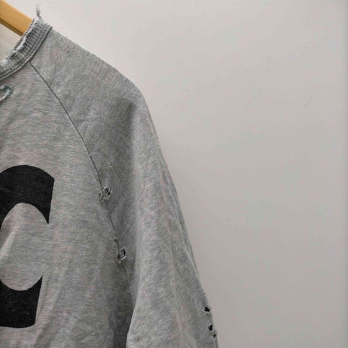 ボヘミアンズ BOHEMIANS LAC プリント ダメージ クラッシュ タタキ カットオフ カスタム S/S ラグラン Tシャツ 襤褸 ボロ メンズ JPN:3