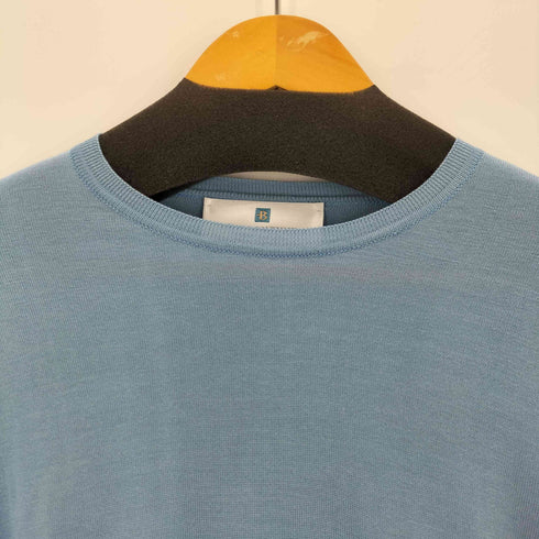 バランタイン BALLANTYNE MADE IN ENGLAND 100%PURE SILK L/Sニット メンズ 38in 98cm