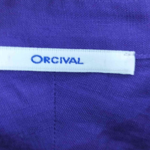 オーシバル ORCIVAL バンドカラーアンティークストライプシャツ レディース JPN:1