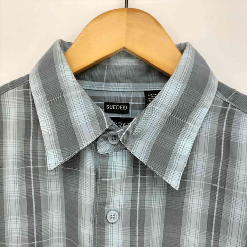 ジョージ GEORGE Sueded S/Sチェックシャツ メンズ JPN:M