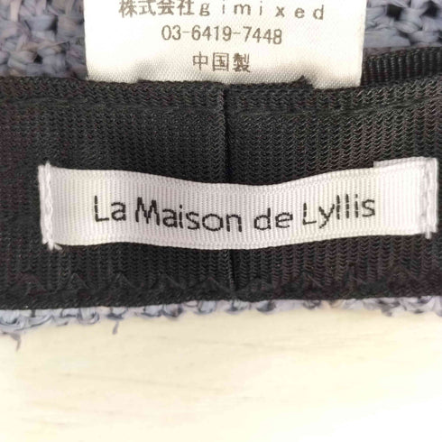 ラメゾンドリリス La Maison de Lyllis LAMP HAT ストローハット レディース 57cm