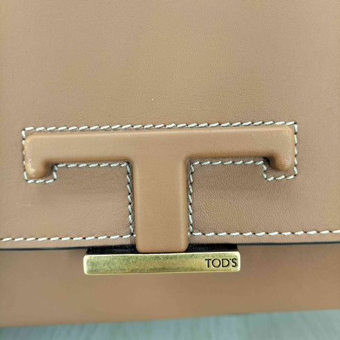 トッズ TOD’S MADE IN ITALY GENUINE LEATHER T タイムレスショルダーバッグ メンズ
