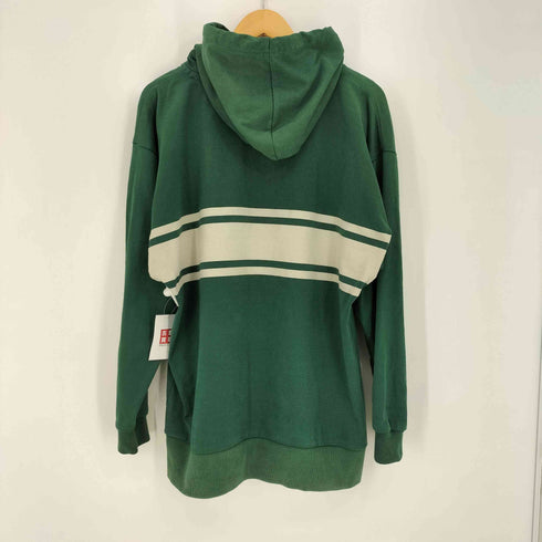 カンタベリー CANTERBURY ロゴ刺繍 ライトアグリー フーディ プルオーバーパーカー メンズ import:XL