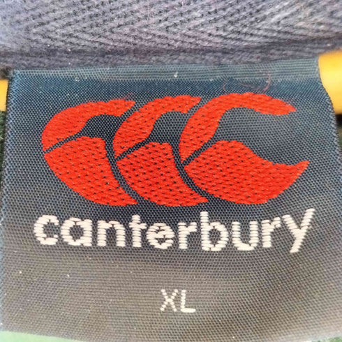 カンタベリー CANTERBURY ロゴ刺繍 ライトアグリー フーディ プルオーバーパーカー メンズ import:XL