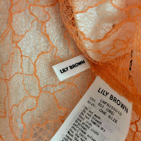 リリーブラウン Lily Brown レースチャイナブラウス レディース ONE SIZE