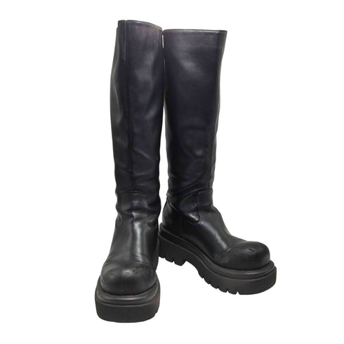 スライ SLY 23AW BULB TOE KNEE BOOTS バルブトゥ ニーブーツ レディース JPN:23.5