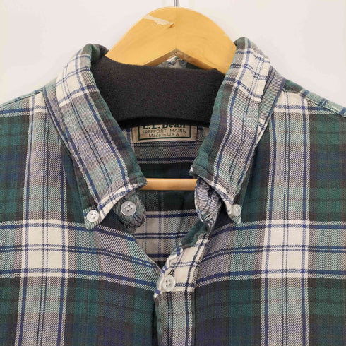 エルエルビーン L.L.Bean 90S USA製 ボタンダウンチェックシャツ メンズ import:XL