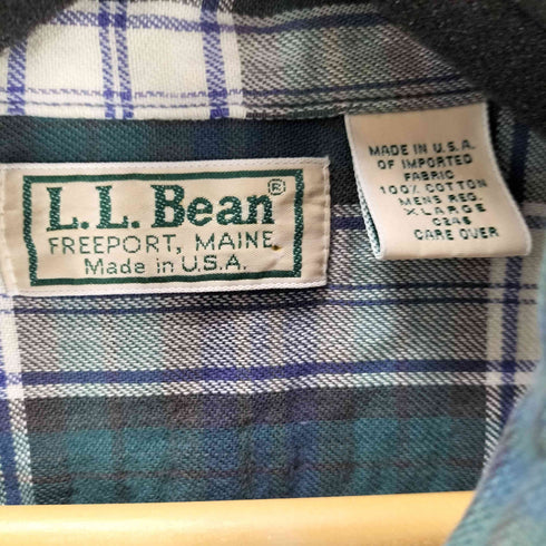 エルエルビーン L.L.Bean 90S USA製 ボタンダウンチェックシャツ メンズ import:XL