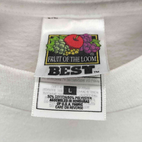フルーツオブザルーム FRUIT OF THE LOOM シングルステッチ 両面プリントクルーネックTシャツ メンズ import:L