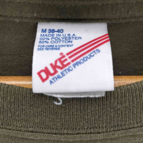 DUKE ATHLETIC PRODUCTS USA製 シングルステッチ クルーネックTシャツ メンズ import:M