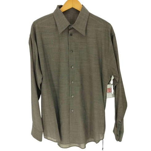 LAPIIS 24AW FINE WOOL CHAMBRAY SHIRT ファインウールシャンブレーシャツ メンズ JPN:1