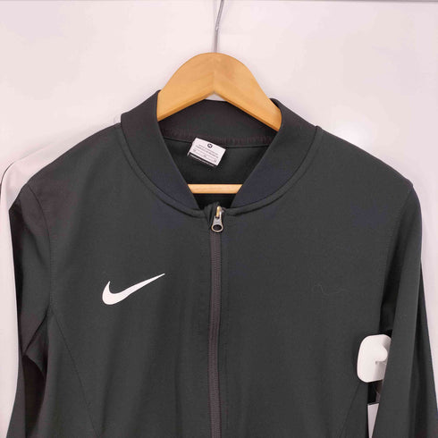 ナイキ NIKE DRI-FIT スウッシュ刺繍 袖ライン クルーネック ジップアップジャージ メンズ import:M