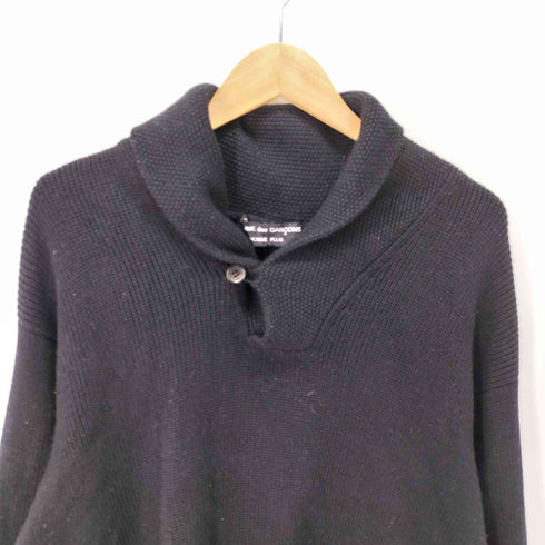 コムデギャルソンオムプリュス COMME des GARCONS HOMME PLUS ショールカラーニットセーター メンズ