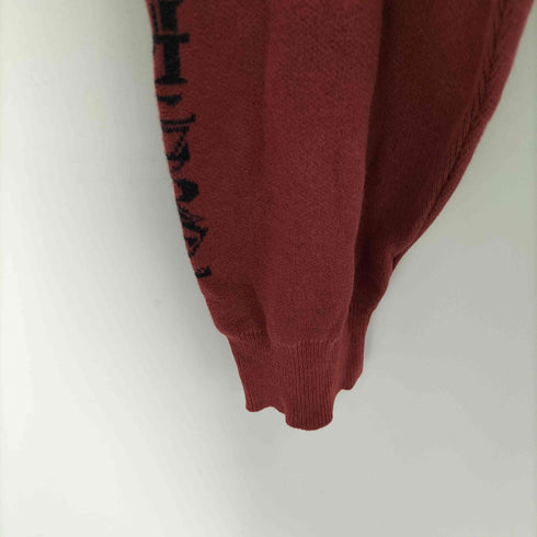 ゼファレン ZEPHYREN ロゴ刺繍 スリーブ/バックプリント コットン ニット メンズ JPN:M