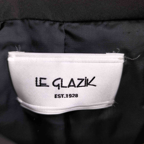 ルグラジック le glazik 高密度ギャバジン ノーカラー ダウンコート レディース JPN:36