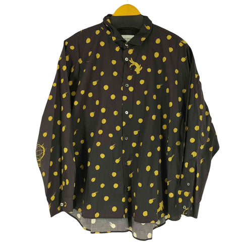 ツモリチサト TSUMORI CHISATO 総柄 ドット 猫柄シャツ レディース JPN:M