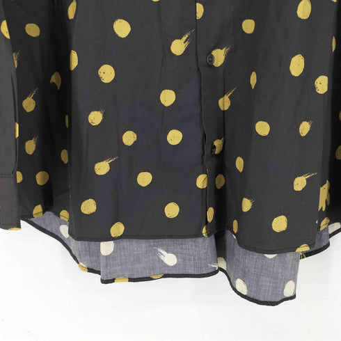 ツモリチサト TSUMORI CHISATO 総柄 ドット 猫柄シャツ レディース JPN:M