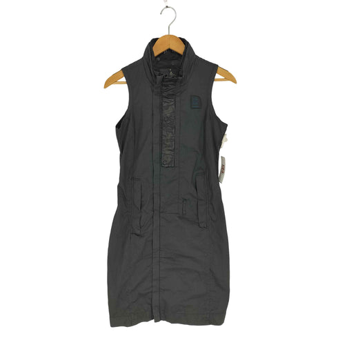 ジースターロー G-STAR RAW RALLYDRESS WMN S/LESS エコレザー切替ベスト レディース import:S