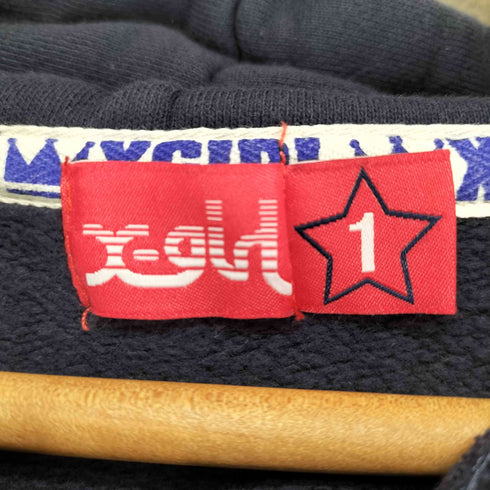 エックスガール X-girl PILE LOGO SWEAT BIG HOODIE レディース JPN:1