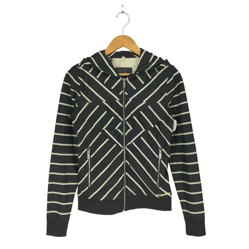 ジースターロー G-STAR RAW CHEVRON HOODED VEST SW WMN L/S ボーダージップアップパーカー レディース import:S