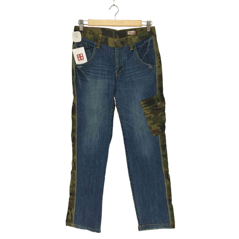 ビームスボーイ BEAMS BOY 切替 デニム リップストップカーゴパンツ レディース 61-89