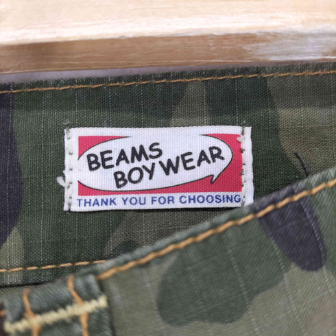 ビームスボーイ BEAMS BOY 切替 デニム リップストップカーゴパンツ レディース 61-89