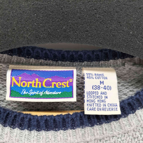 NORTH CREST 90S ラミー/コットン 混紡 ニット セーター メンズ import:M