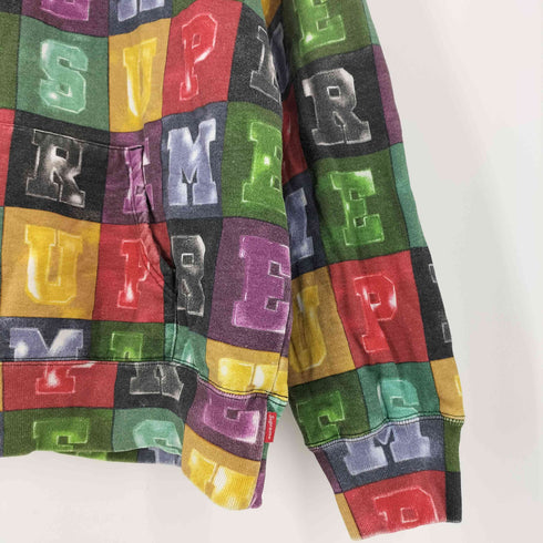 シュプリーム Supreme 20AW Blocks Hooded Sweatshirt ブロックス フーデッド プルオーバーパーカー マルチカラー メンズ import:M