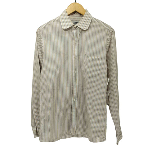 ディストリクトユナイテッドアローズ District UNITED ARROWS ラウンドカラー ストライプシャツ メンズ 39