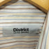 ディストリクトユナイテッドアローズ District UNITED ARROWS ラウンドカラー ストライプシャツ メンズ 39
