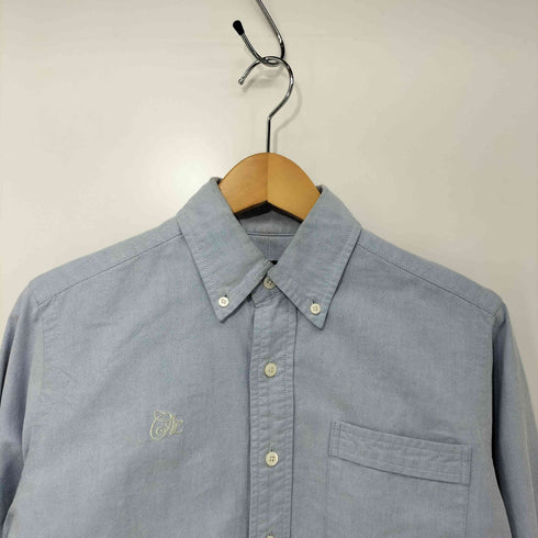キャリー CALEE ロゴ刺繍 マチ付き ボタンダウン L/S オックスフォードシャツ メンズ import:S