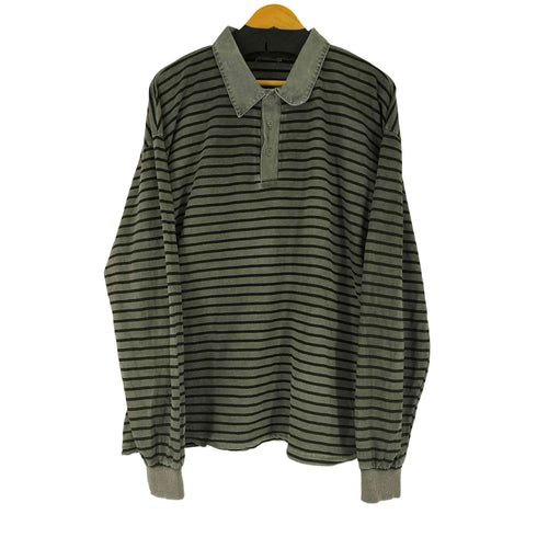 L/S ボーダー ポロシャツ メンズ