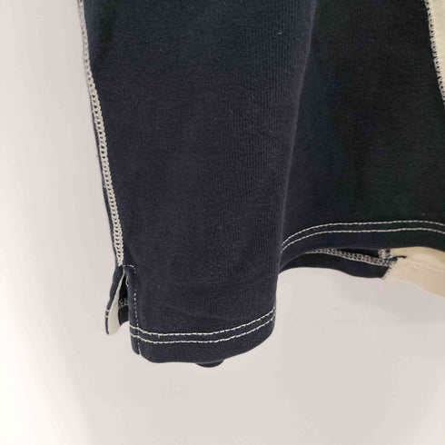 ポロジーンズカンパニーラルフローレン POLO JEANS COMPANY RALPH LAUREN エンブレム刺繍 インサイドアウト ラガーシャツ ポロシャツ エルボーパッチ メンズ import:M