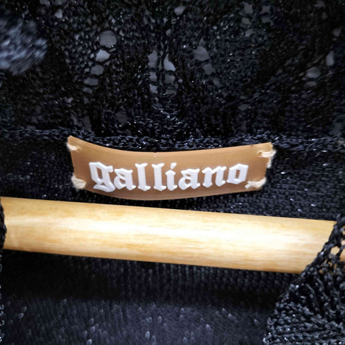 ジョンガリアーノ JOHN GALLIANO シースルー ハイネック ラメニット レディース import:S