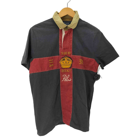ポロバイラルフローレン Polo by RALPH LAUREN 90S CUSTOM FIT 2トーン クロス切替 ポロシャツ フェード メンズ import:M