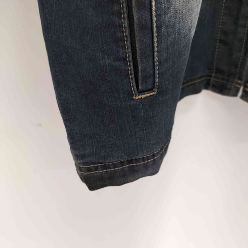BLUE KNIGHT Y2K ウォッシュ加工 デニムブルゾン オーバーサイズ メンズ import:XXL