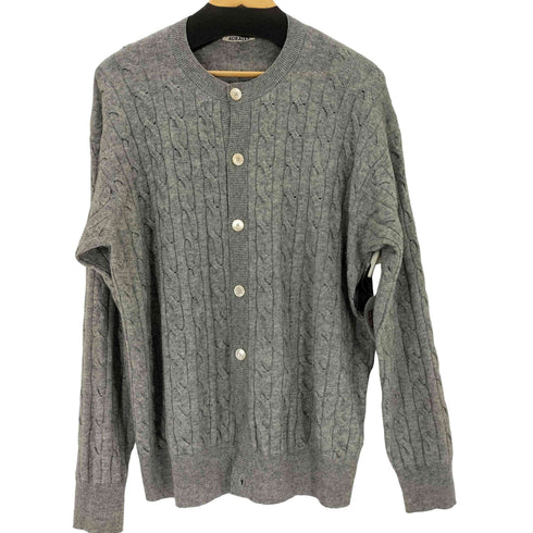 オーラリー AURALEE 24SS SUPER FINE CASHMERE SILK CABLE KNIT cardigan メンズ 5