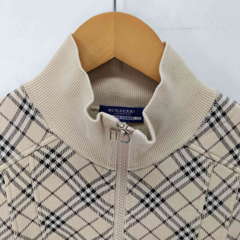 バーバリーロンドン BURBERRY LONDON ホース刺繍 ノバチェック トラック ジャケット ダブルジップ レディース EUR:38