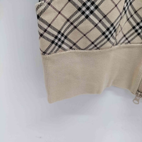 バーバリーロンドン BURBERRY LONDON ホース刺繍 ノバチェック トラック ジャケット ダブルジップ レディース EUR:38