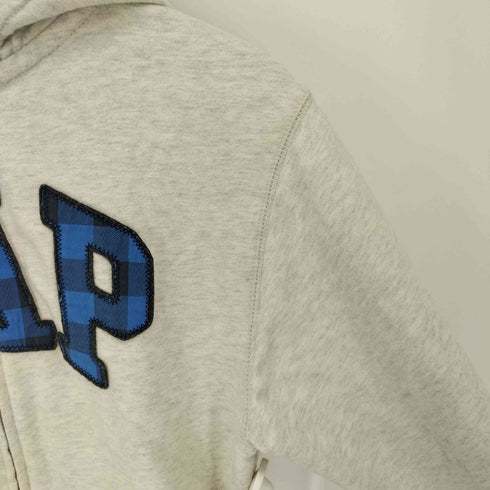 ギャップ Gap フード裏 サーマル ロゴ チェック柄 ジップアップ パーカー y2k メンズ JPN:XXL