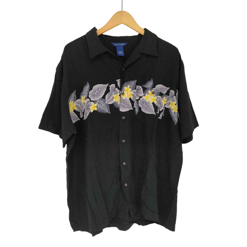 fallscreek レーヨン ハイビスカス アロハシャツ メンズ import:XL