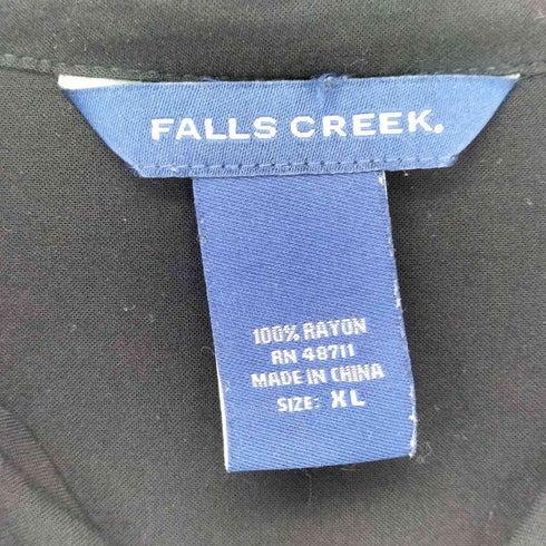 fallscreek レーヨン ハイビスカス アロハシャツ メンズ import:XL