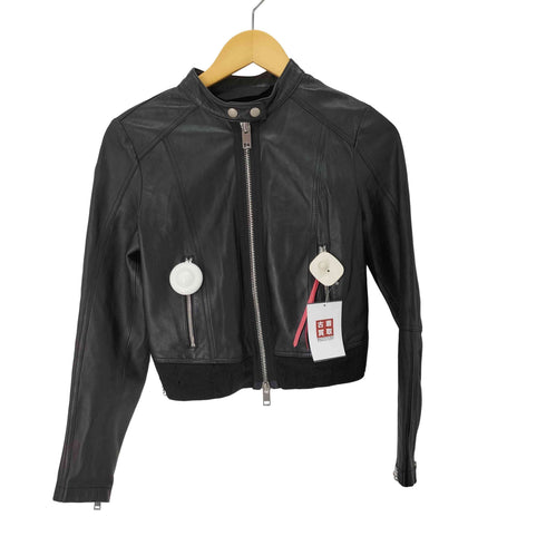 ディーゼル DIESEL シープレザー シングル ライダース ジャケット レディース import:XS
