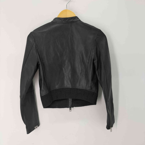 ディーゼル DIESEL シープレザー シングル ライダース ジャケット レディース import:XS