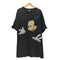 90S だまし絵 両面プリント キャラクター クルーネック Tシャツ ボロ メンズ import:XL